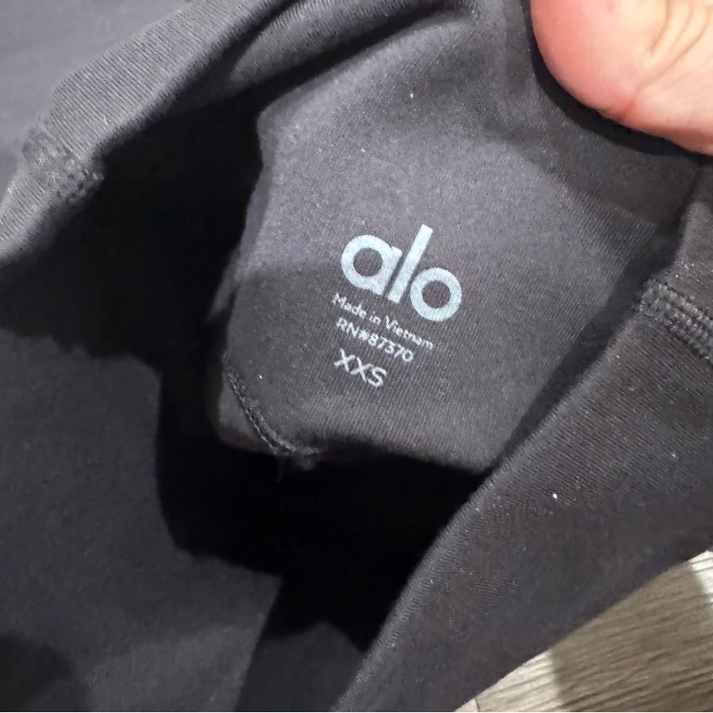 ALO Yoga Moto High Waisted Black Leggings
